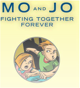 Mo and Jo Fighting Together Forever by Dean Haspiel